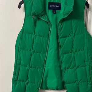 Land’s End Kelly Green Puffer Vest
